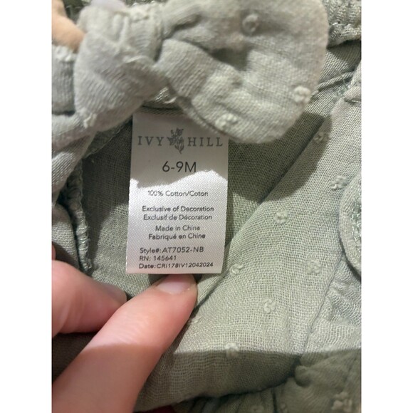 NWT Ivy Hill Green Outfit - Shirt & Shorts - 6-9M - Picture 4 of 4